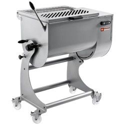 MELANGEUR A VIANDE,INOX,80KG,PIETEMENT/ROUES