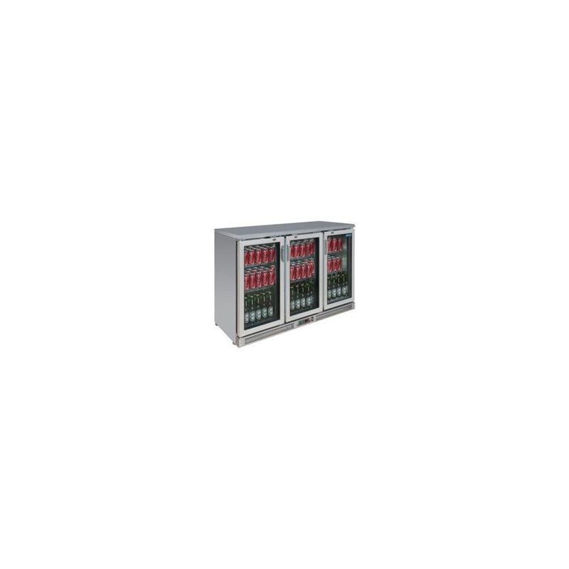 Réfrigérateur de bar inox Polar 3 portes battantes Réfrigérateur de bar inox Polar 3 portes battantes
