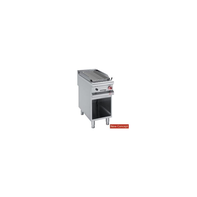 GRILL GAZ PIERRE DE LAVE, ARMOIRE OUVERTE GRILL GAZ PIERRE DE LAVE, ARMOIRE OUVERTE