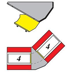 ELEMENT D'ANGLE 45° POUR 4/4