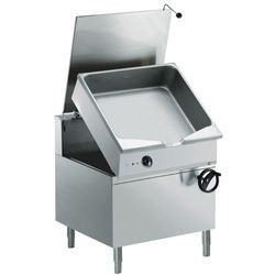 Sauteuse électrique basculante, cuve 100 litres, sur meuble