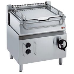 Sauteuse gaz basculante, cuve 60 litres, sur meuble