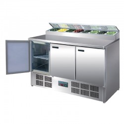 Comptoir de préparation réfrigéré pizzas/salades 390L Polar