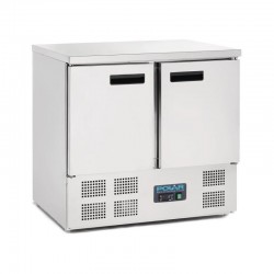 Comptoir réfrigéré Polar inox 2 portes