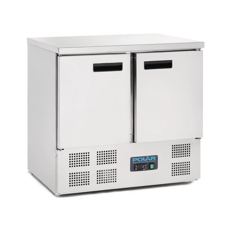 Comptoir réfrigéré Polar inox 2 portes Comptoir réfrigéré Polar inox 2 portes