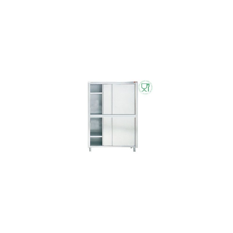 ARMOIRE DE RANGEMENT 4 PORTES COULISSANTES / logo stainless steel worldwide agreed for alimentation ARMOIRE DE RANGEMENT 4 PORTES COULISSANTES / logo stainless steel worldwide agreed for alimentation