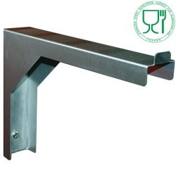 Console fixe pour étagères ajourées 300 mm