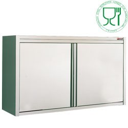 ARMOIRE MURALE, PORTES BATTANTES / logo stainless steel worldwide agreed for alimentation