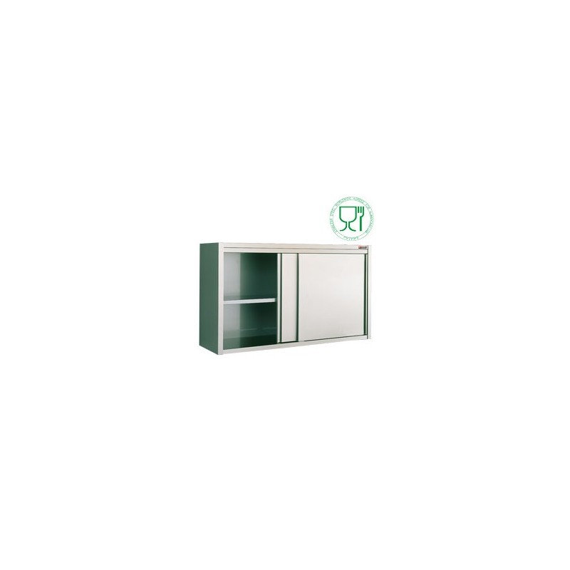 ARMOIRE MURALE AVEC PORTES COULISSANTES / logo stainless steel worldwide agreed for alimentation