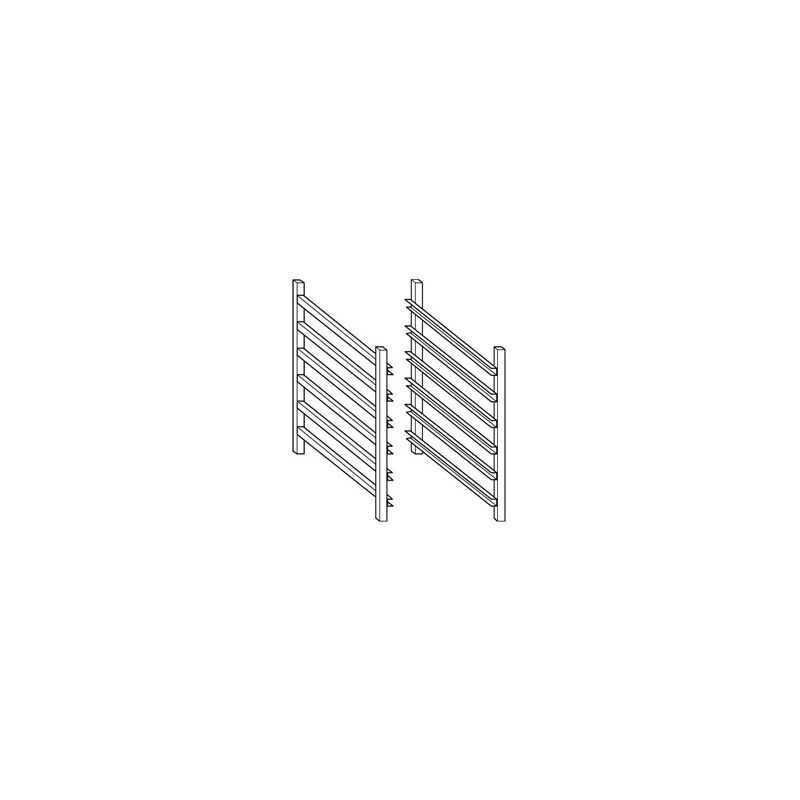 STRUCTURE A GLISSIÈRES 4xGN1/1, SOUBASSEMENT 400MM