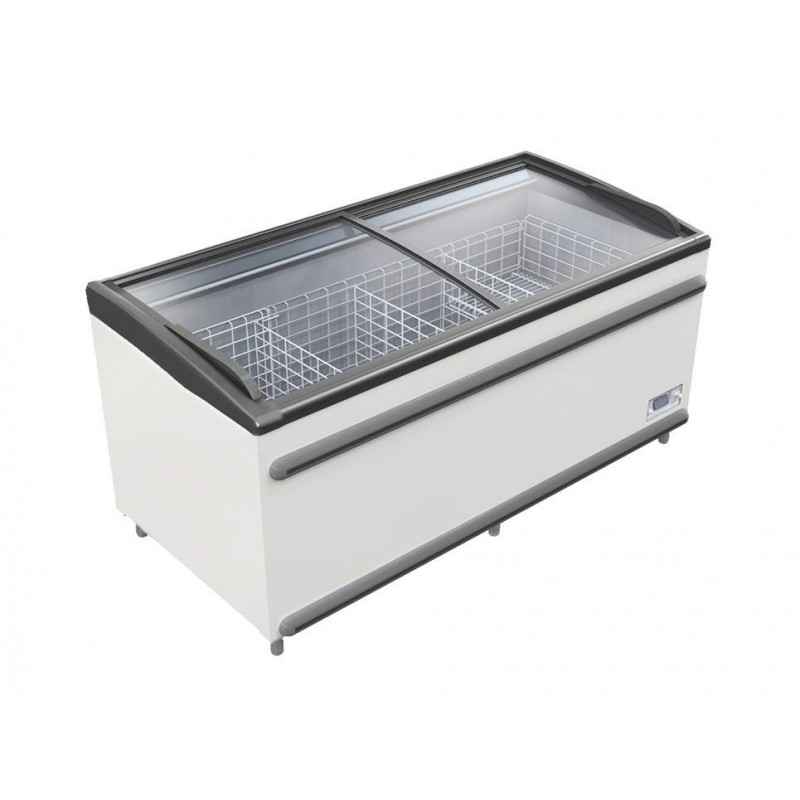 CONGELATEUR COFFRE COUVERCLES VITRES COULISSANTS PLATS