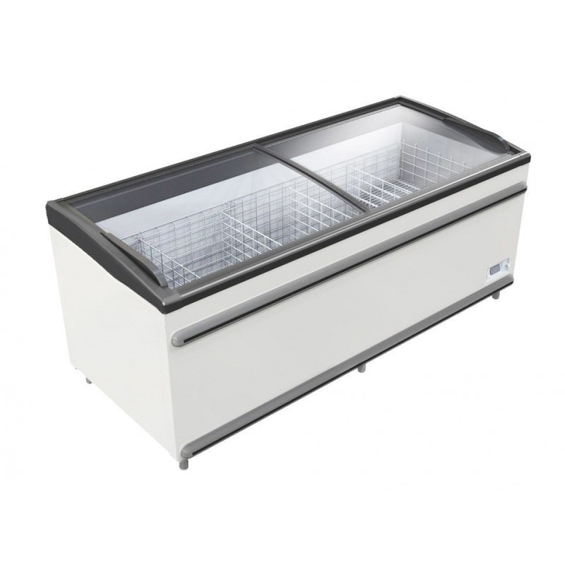 CONGELATEUR COFFRE COUVERCLES VITRES COULISSANTS PLATS
