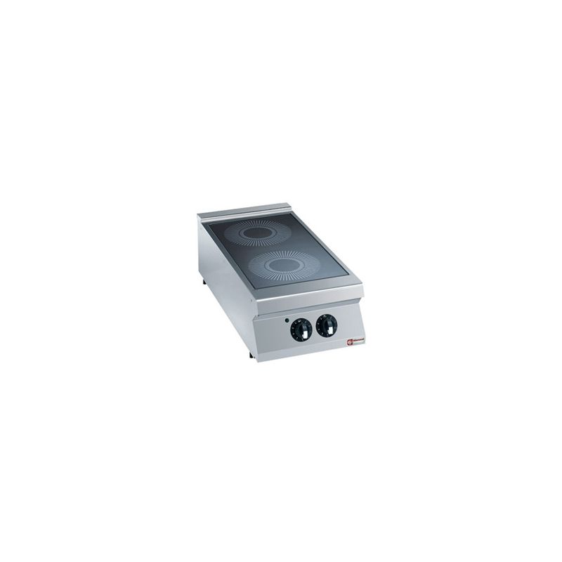 CUISINIÈRE ÉLECTRIQUE VITROCÉRAMIQUE 2 ZONES -TOP