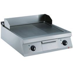 PLAQUE DE CUISSON ÉLECTRIQUE 2/3 LISSE 1/3 RAINURÉE TOP