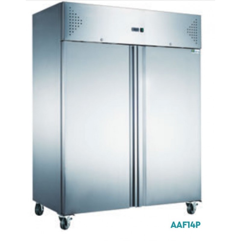 Armoire réfrigérée positive 2 portes pleines 1400 L - Inox (AAF14P) Armoire réfrigérée positive 2 portes pleines 1400 L - Inox (AAF14P)