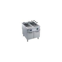 CUISEUR A PÂTES GAZ 2 CUVES GN1/1 SUR MEUBLE