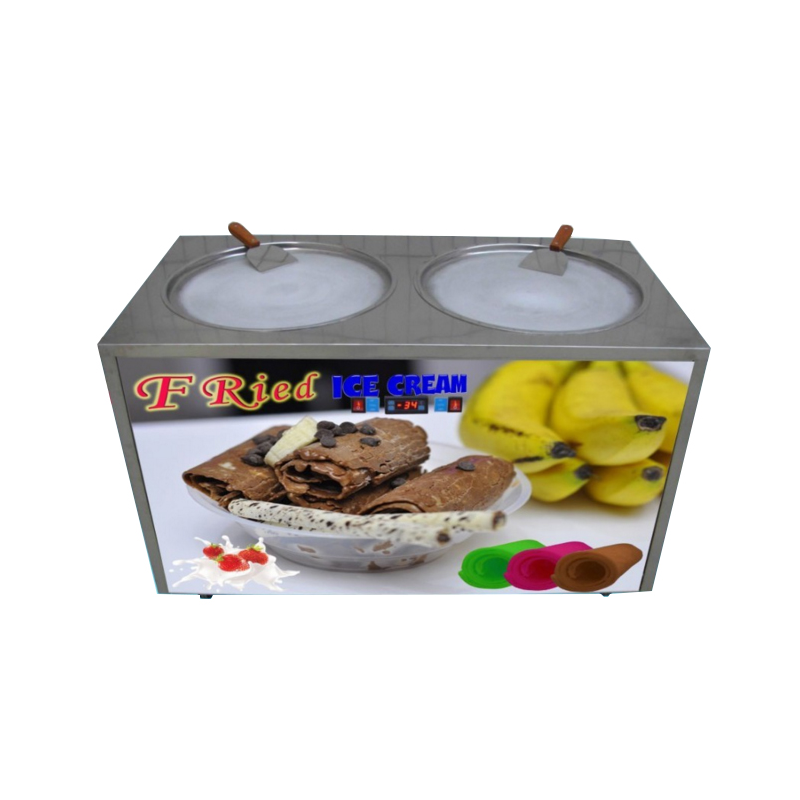 Machine Ice Roll avec 2 plateaux Machine Ice Roll avec 2 plateaux