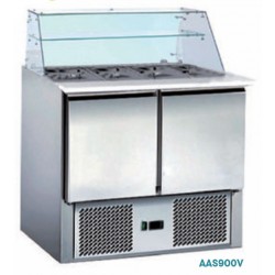 SALADETTES série star avec portes et structure vitrée extérieurs et intérieurs inox (AAS900V)