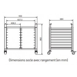 Socle pour façonneuse