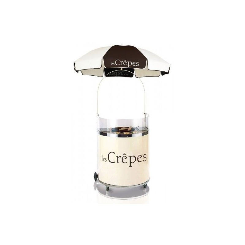 Chariot demi-lune crêpes vanille Chariot demi-lune crêpes vanille