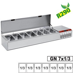 Structure réfrigérée GN 7x1/3, avec couvercle