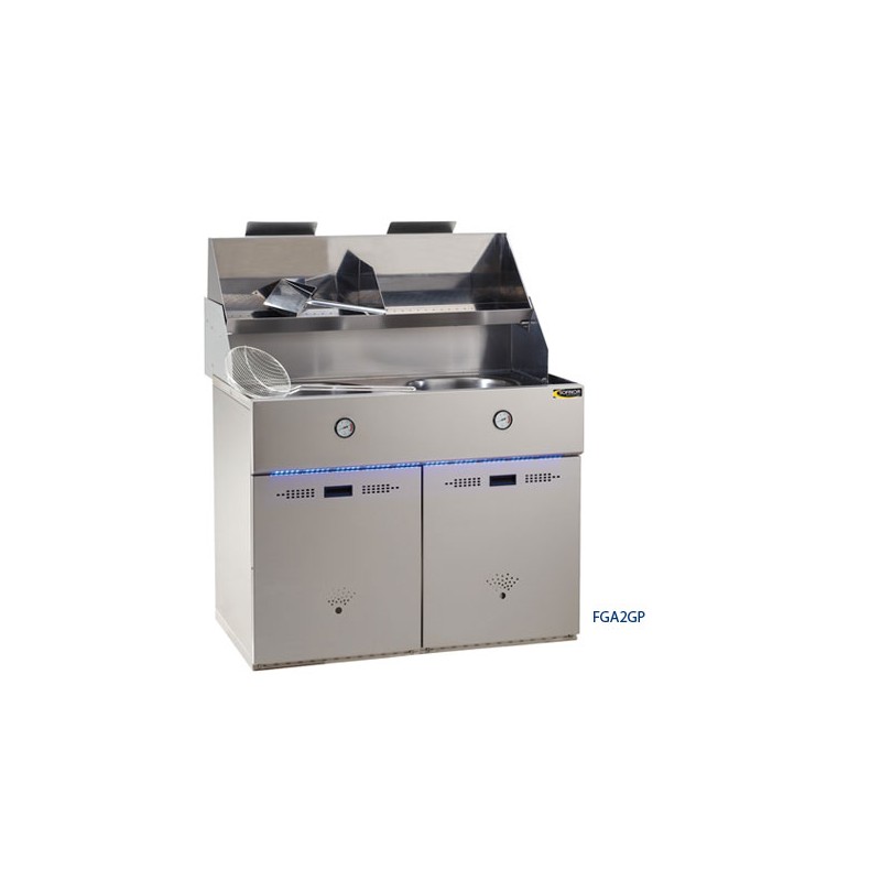 Friteuse Défi 2 cuves rondes 2x 15L, sofinor..., FGA2GP Friteuse Défi 2 cuves rondes 2x 15L, sofinor..., FGA2GP