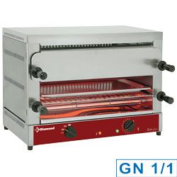 Toaster salamandre GN 1/1 électrique, 2 étages (520x320), à Quartz