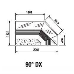 comptoir vitrine 90°