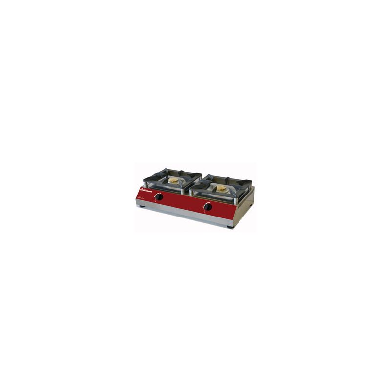 RÉCHAUD DE TABLE 2 FEUX VIFS GAZ (2 x 5 KW) RÉCHAUD DE TABLE 2 FEUX VIFS GAZ (2 x 5 KW)