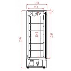 RÉFRIGÉRATEUR 3 PORTES EN VERRE