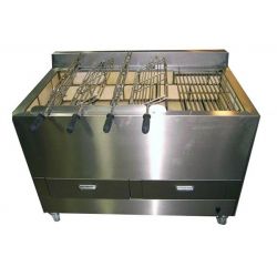 Barbecue portugais 4 grilles rotatives / 1 fixe