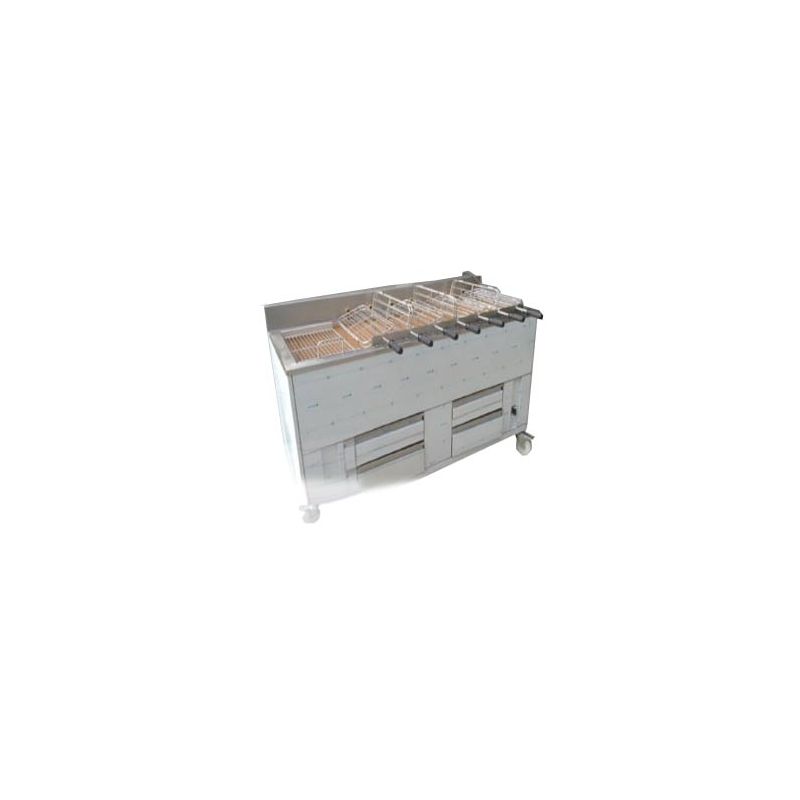 Barbecue portugais 7 grilles rotatives + 1 fixe Barbecue portugais 7 grilles rotatives + 1 fixe
