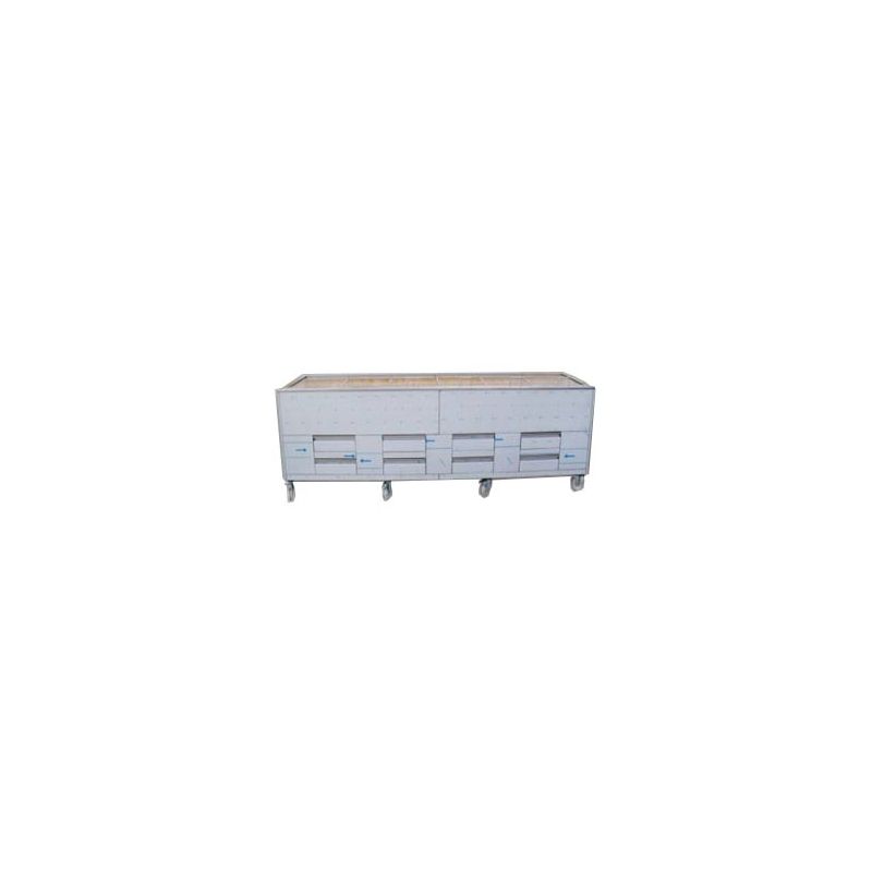 Barbecue portugais grilles fixe 3000mm Barbecue portugais grilles fixe 3000mm