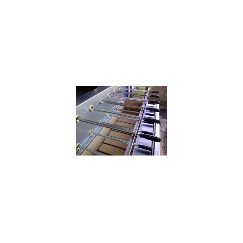 Barbecue portugais 9 broches rotatives simples Barbecue portugais 9 broches rotatives simples