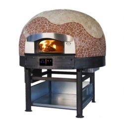 Four combiné bois 5 pizzas Ø 300mm cupole mosaique