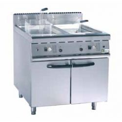Friteuse gaz sur coffre 20l sur coffre double - Série 700 (JZH-RC-2)