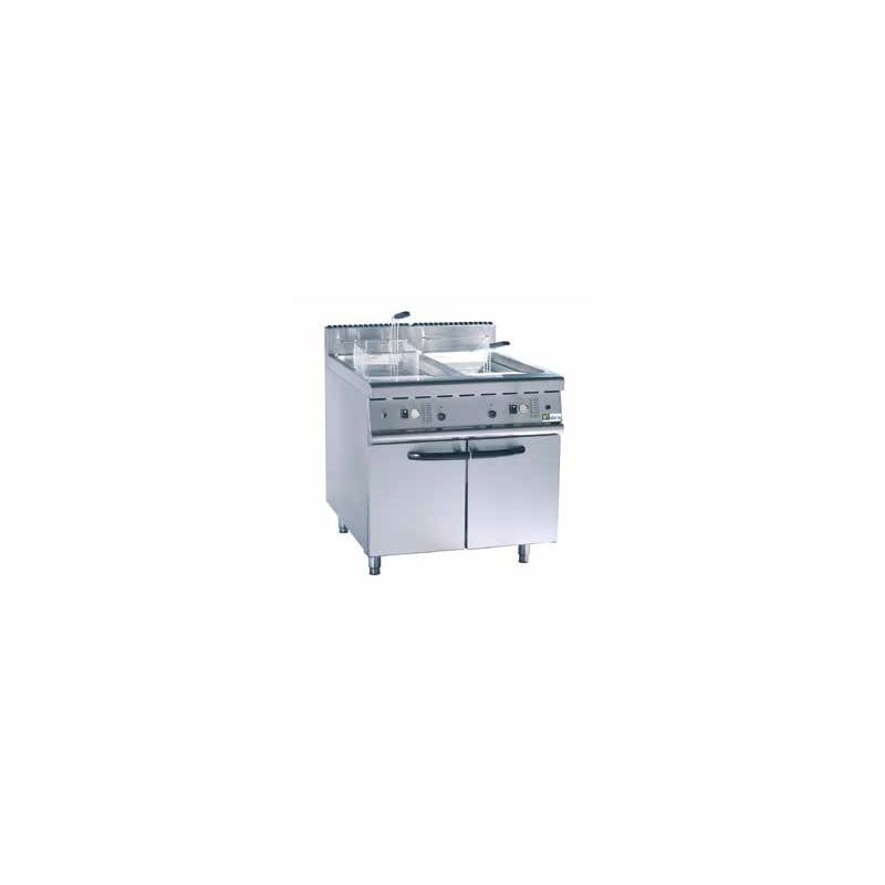 Friteuse gaz sur coffre 20l sur coffre double - Série 700 (JZH-RC-2) Friteuse gaz sur coffre 20l sur coffre double - Série 700 (JZH-RC-2)