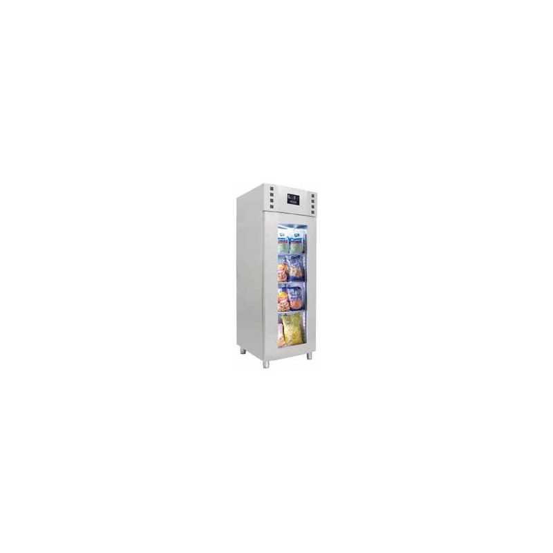 Réfrigérateur en acier inox porte en verre - Ref.ProLine