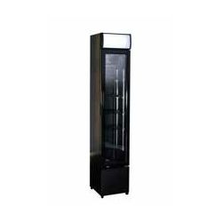 Réfrigérateur porte en verre noir
