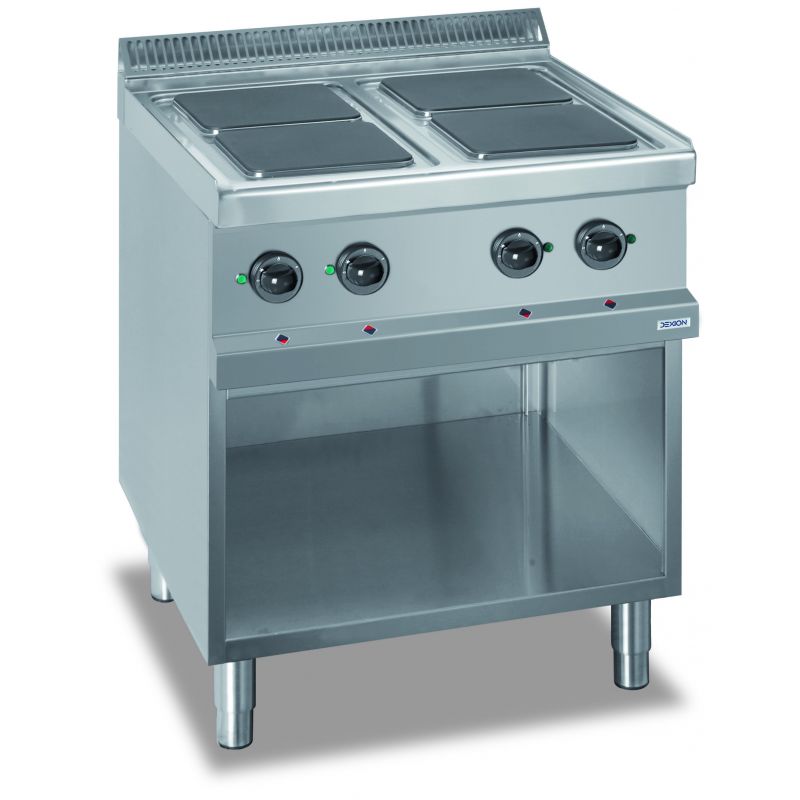 Cuisinière électrique 4x brûleurs carrés