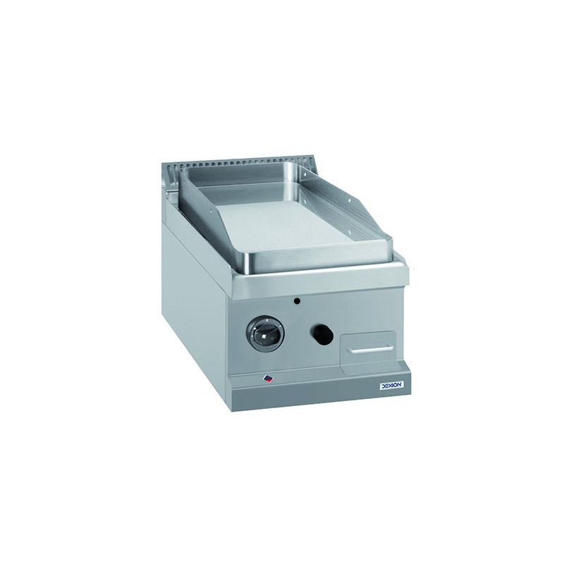 Plaque de cuisson lisse chrome gaz - sur table Plaque de cuisson lisse chrome gaz - sur table