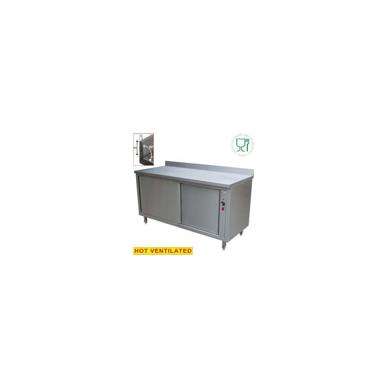 Armoire chauffante 2 portes coulissantes, murale / logo stainless steel worldwide agreed for alimentation Armoire chauffante 2 portes coulissantes, murale / logo stainless steel worldwide agreed for alimentation