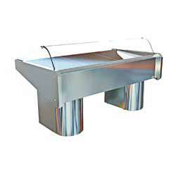Vitrine réfrigérée à poissons L. 2000 mm avec plan d'exposition de 1875 x 800 mm (VP-201-K)