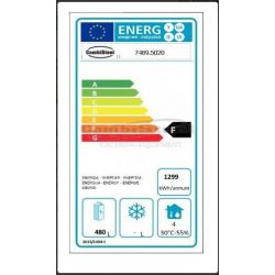 RÉFRIGÉRATEUR EN ACIER INOX 1 PORTE EN VERRE