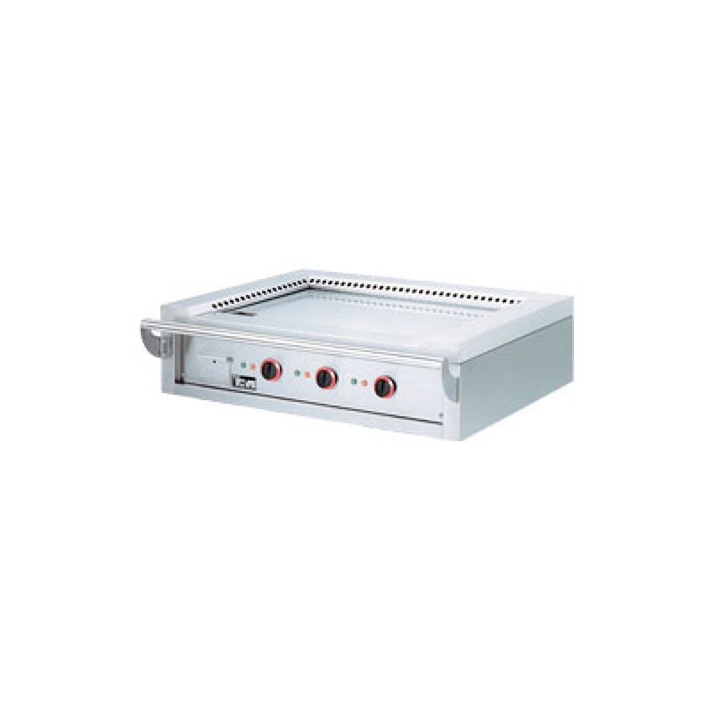 Plaque "Teppanyaki " électrique, 3 zones (3x 4,7 kW), de table -Top-