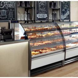 Vitrine pâtisserie AMBAR 1.25m, infrico