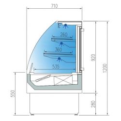 Vitrine Réfrigérée Double Vitrage CORECO
