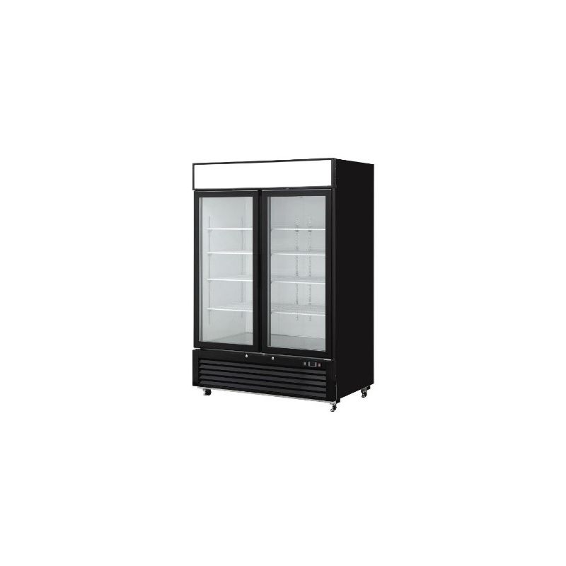 Réfrigérateur 2 portes en verre Réfrigérateur 2 portes en verre