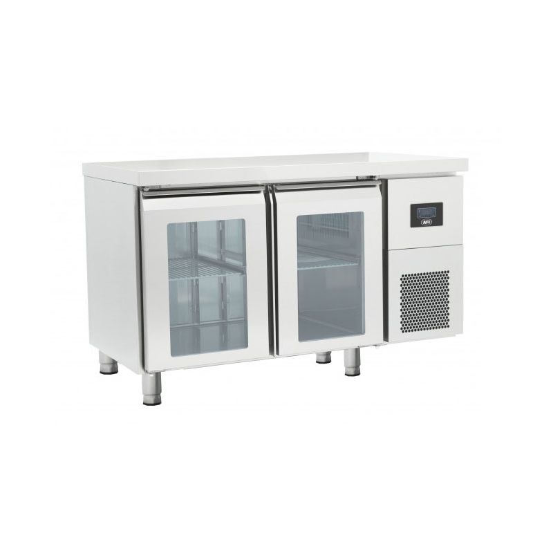 TABLES RÉFRIGÉRÉES gn 1/1 portes vitrées positives évaporateur traité (OZ2PV) TABLES RÉFRIGÉRÉES gn 1/1 portes vitrées positives évaporateur traité (OZ2PV)