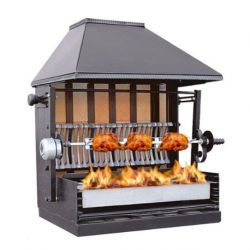 Rôtissoires et barbecues à feu de bois